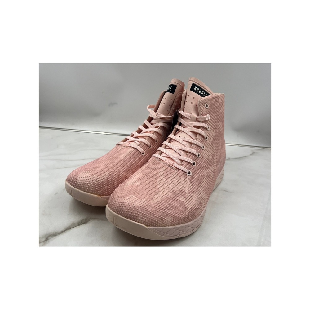 NOBULL High Top Trainer Shoes Mens 16 Outwork Pink Camo SuperFabric Sneakers